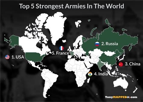 Top 10 Countries By Total Available Active Military Manpower in 2019 - Tony Mapped It