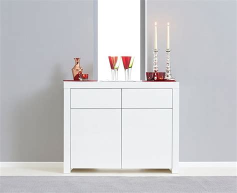 100cm White high gloss sideboard - Homegenies