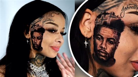 Chrisean Rock gets new tattoo of baby daddy Blueface on her FACE and ...