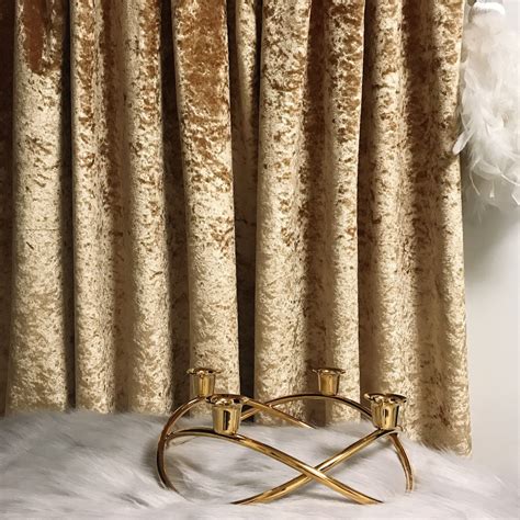 Glam Gold Subtle Gloss Velvet Curtain Drapery Panel Various | Etsy