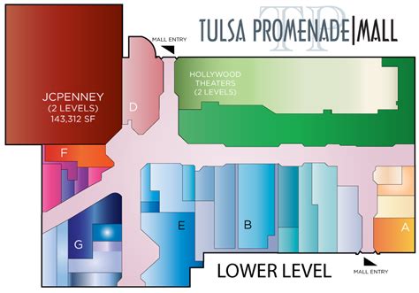 Tulsa Promenade Mall Map