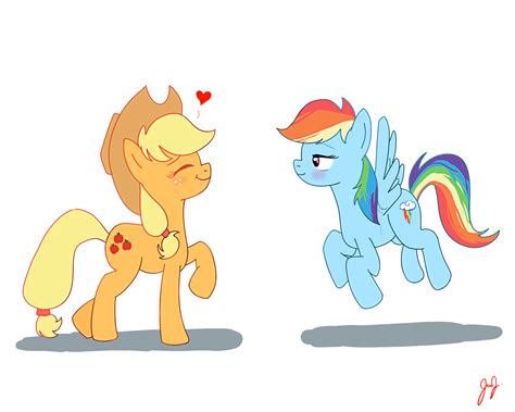 Applejack and Rainbow Dash by ddenver on DeviantArt