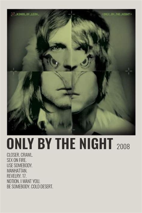 Kings Of Leon Only By The Night Poster | Music album covers, Vintage music posters, Kings of leon