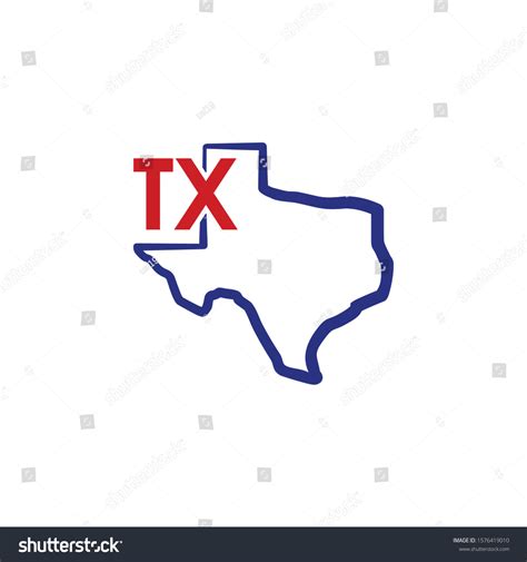 Texas Outline Logo Template 002 Stock Vector (Royalty Free) 1576419010 | Shutterstock