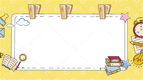 Creative Cute Yellow Cartoon Powerpoint Background For Free Download ...