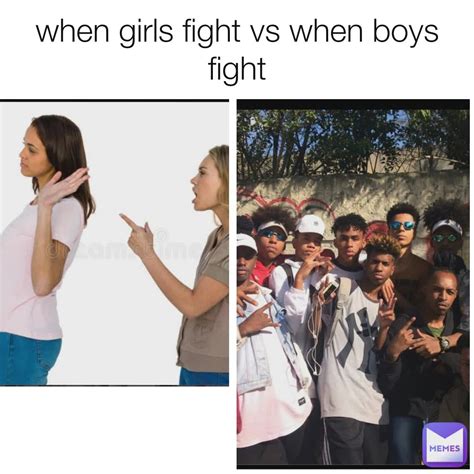 when girls fight vs when boys fight | @swimmer11716 | Memes