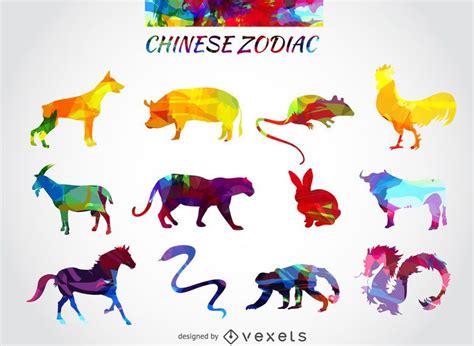 Chinese Zodiac Animals Set - Vector Download