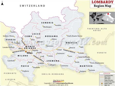 Lombardy Italy Map | Lombardy Map | Piedmont italy, Italy map, Map