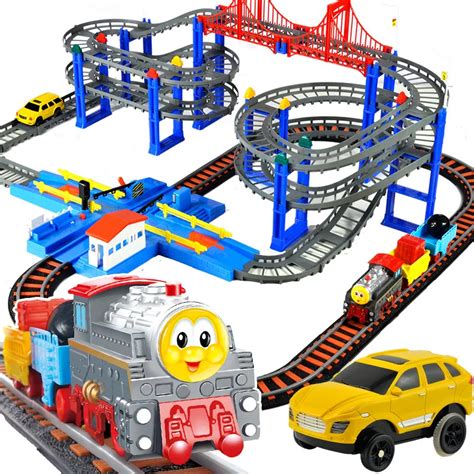 Hot Thomas And Friends Electric Thomas Trains Set With Multi Function Traffic Train Track Toys ...