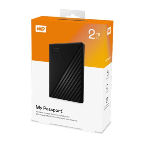 Western Digital 2 TB Portable Hard Drive - Black, 1 ct - Ralphs