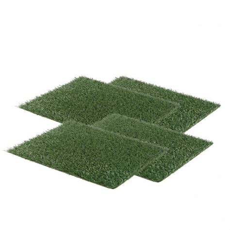 4x 63.5cm x 38cm Artificial Grass Mats