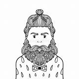Beard Coloring Page sketch template
