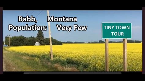 tiny town tour Babb, Montana - YouTube