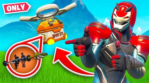 DRONE LOOT *ONLY* Challenge in Fortnite! - YouTube