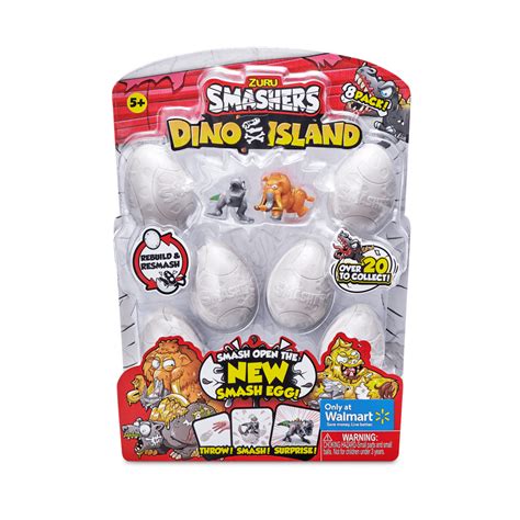 Smashers Dino Island Smash Eggs(8pk) by ZURU - Walmart.com