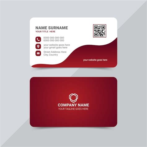 Premium Vector | Professional business card design template