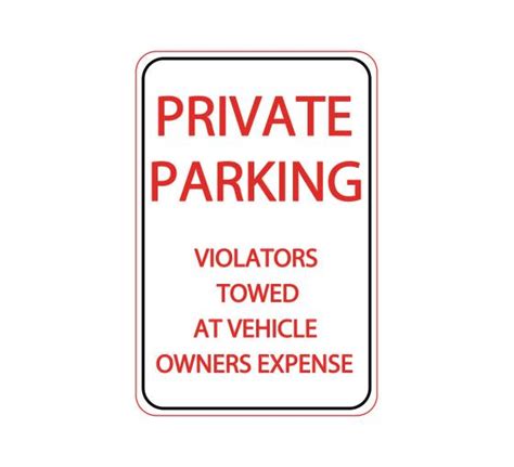 Private Parking Sign | Public & Private Property Signs | BannerBuzz