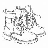 Hiking Boot Coloring Page sketch template