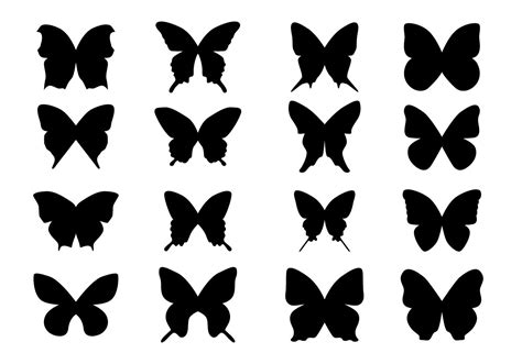 Black Silhouette Butterfly | Cuadros de mariposas, Tatuaje mariposa ...