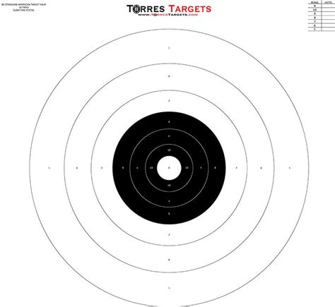 B6 Bullseye Target Black and White from TorresTargets.com