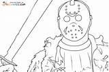 Jason Voorhees Coloring Pages sketch template