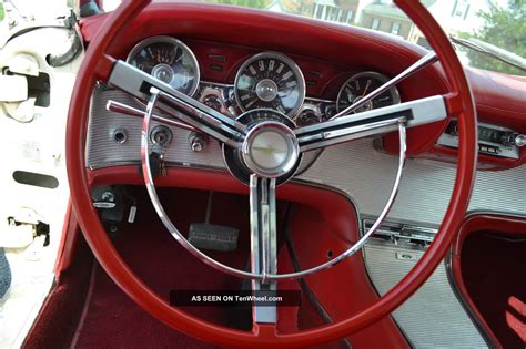 1962 Ford Thunderbird White With Red Interior