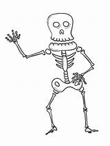 Funny Skeleton Coloring Page  Download Print Or Color Online For Free sketch template