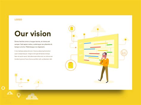 Website Page Our Vision | Web ui design, Website design, Web design