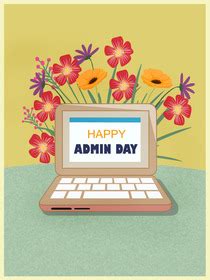 Free Printable Admin Day Cards, Create and Print Free Printable Admin ...