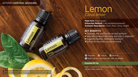 doTERRA Lemon Essential Oil Uses with DIY and Food Recipes