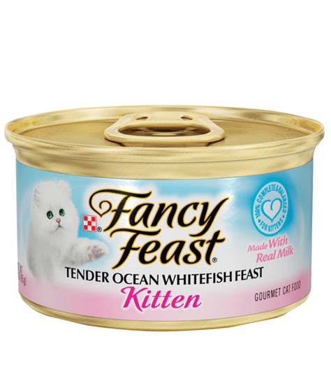 Fancy Feast Kitten Tender Ocean WhiteFish Feast Wet Cat Food 85g | Poshaprani.com