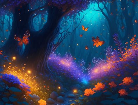 Download Forest, Night, Magic. Royalty-Free Stock Illustration Image - Pixabay