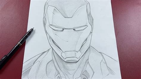 How to draw iron man | step-by-step | sketch - YouTube