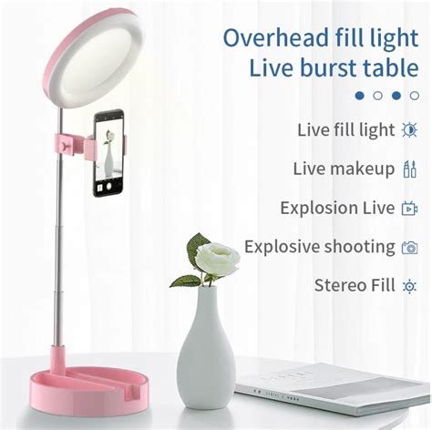 Ring Light with Mirror & Mobile Stand