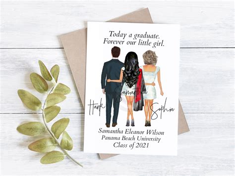 Personalized Graduation Card Daughter Graduation Card - Etsy