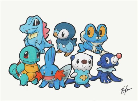 Pokemon Starters - Water by neoyurin on DeviantArt