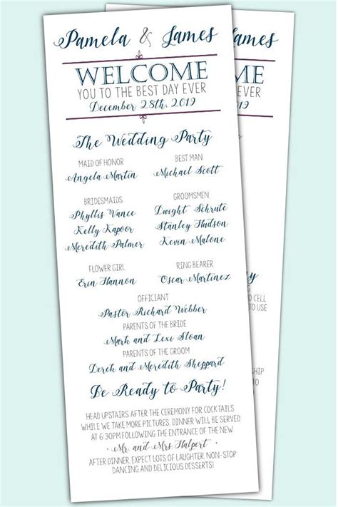 Elegant Wedding Program | Traditional & Simple Wedding Program | Wedding Gift in 2022 | Elegant ...