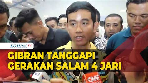 Gibran Tanggapi Gerakan Salam 4 Jari: Warga Tambah Bingung Nanti - YouTube