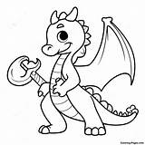 Brave Dragon Master With Sword Coloring Page  Pagescom sketch template