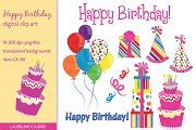 Happy Birthday clip art | Illustrations ~ Creative Market