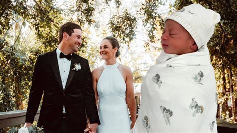 Australian tennis superstar Ash Barty and husband Garry Kissick announce birth of first child ...