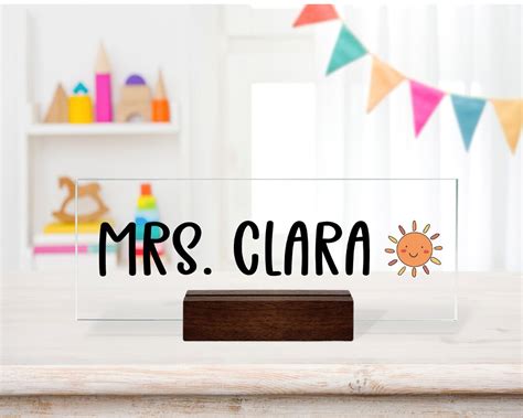 Teacher Desk Name Plate, Teacher Gifts, Teacher Appreciation Gift ...