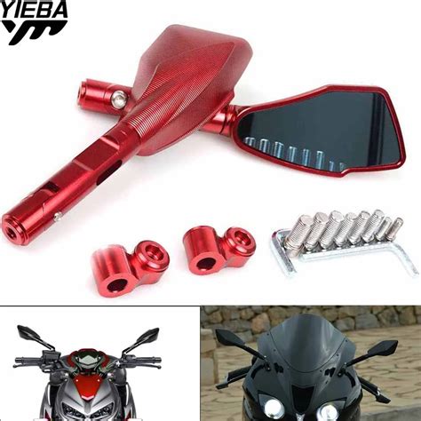 FOR HONDA CBR250R Black SpiRit CRF1000L AFRICA TWIN CBR600F CB1000R Motorcycle Rearview Mirror ...