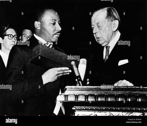 Dr. Martin Luther King Jr. (left), receiving Nobel Peace Prize, Oslo ...