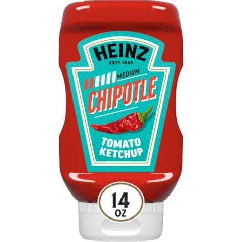 Heinz Medium Chipotle Spicy Tomato Ketchup, 14 oz - Mariano’s