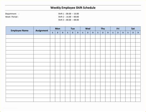 Free Online Work Schedule Template Of Bi Weekly Employee Schedule Template Free Templates ...