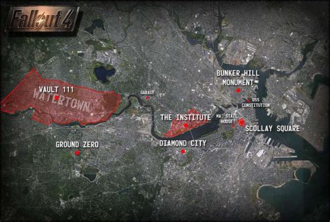 Fallout 4 Map Reveal: Locations, Vault 111, Ground Zero