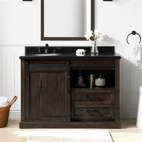 48 Inch Black Bathroom Vanity – Rispa