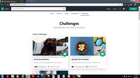 How to submit your photos to Pexels Challenges