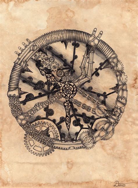 Steampunk Clock Drawing at GetDrawings | Free download